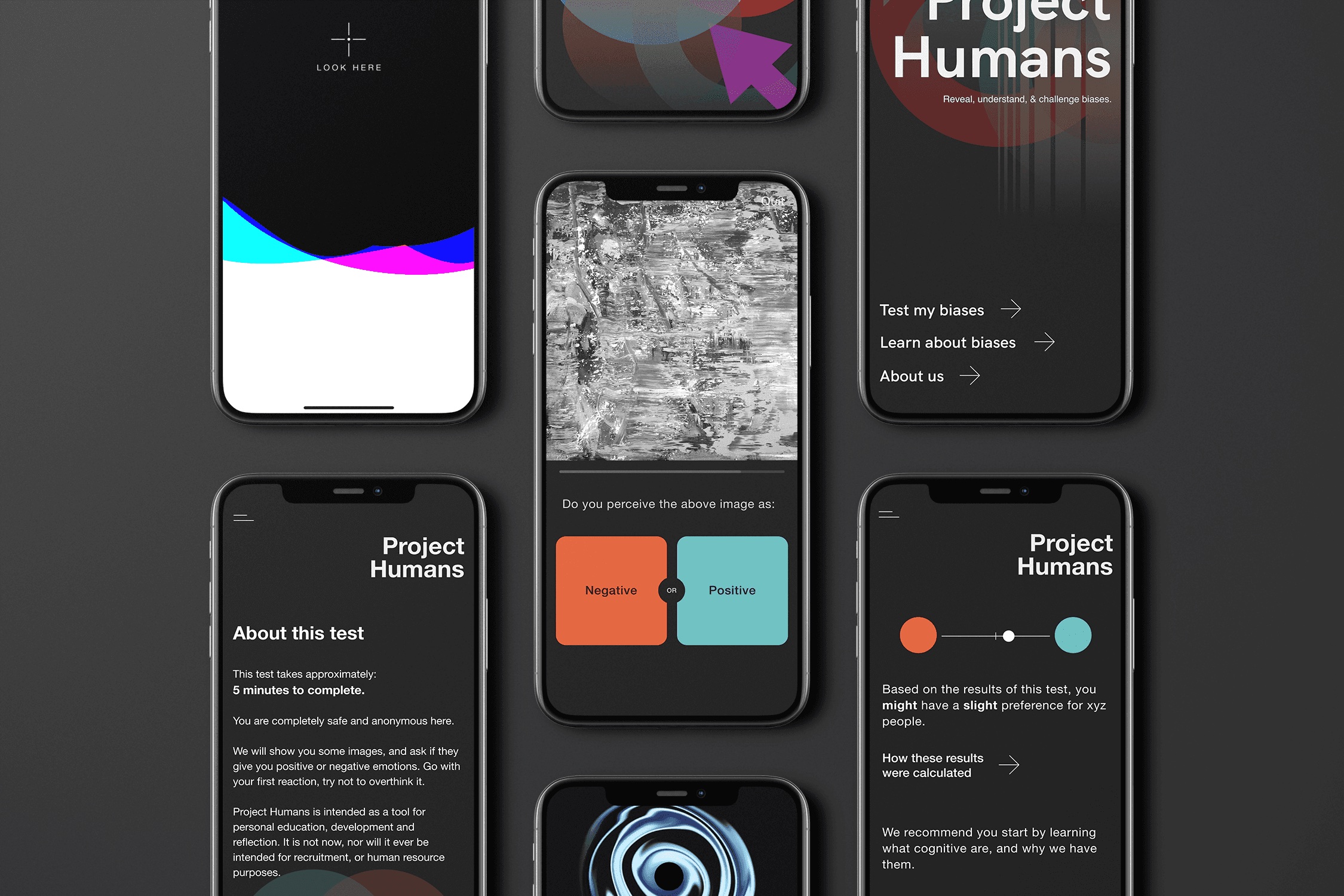 Project Humans app screens