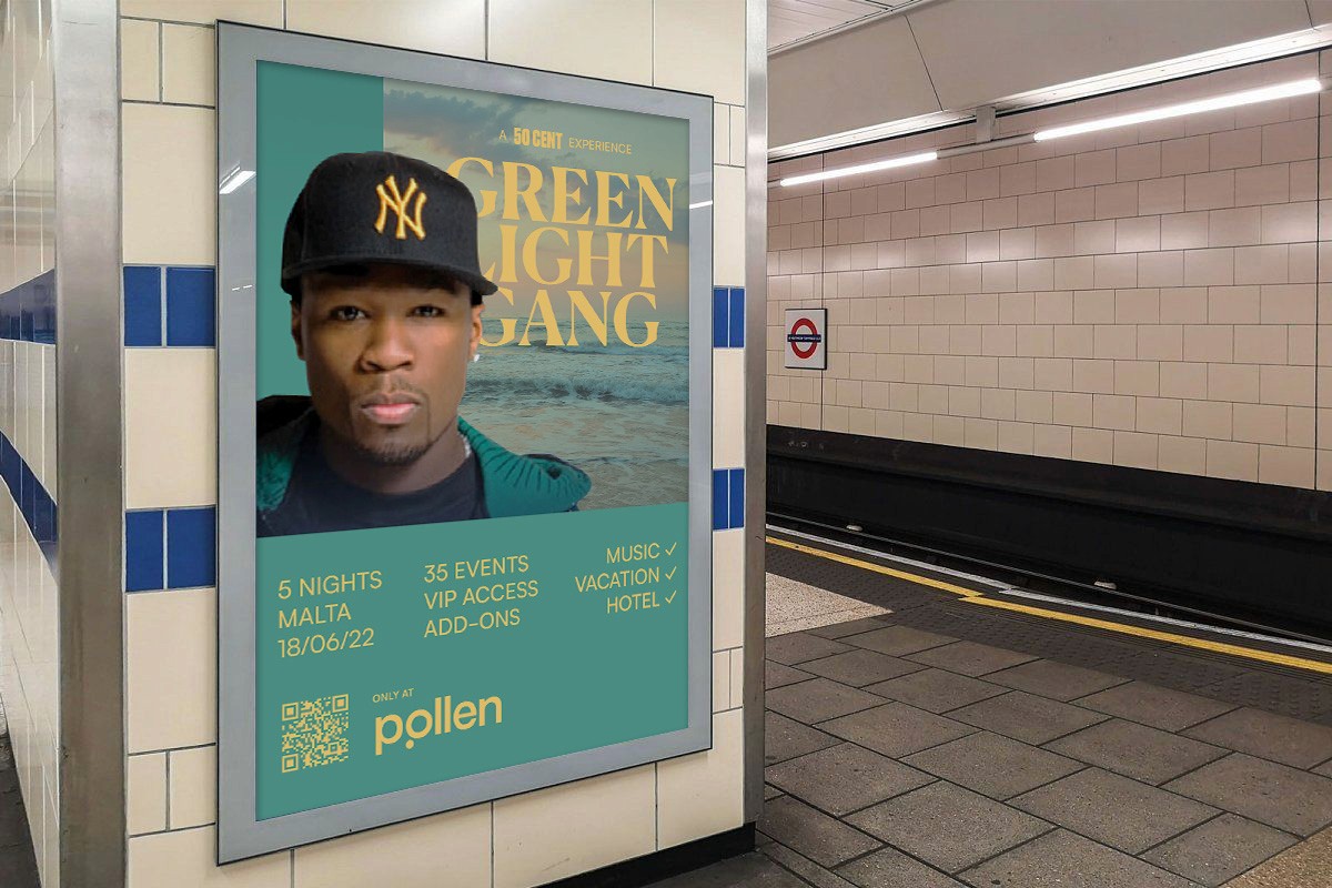 Pollen poster in the London Underground